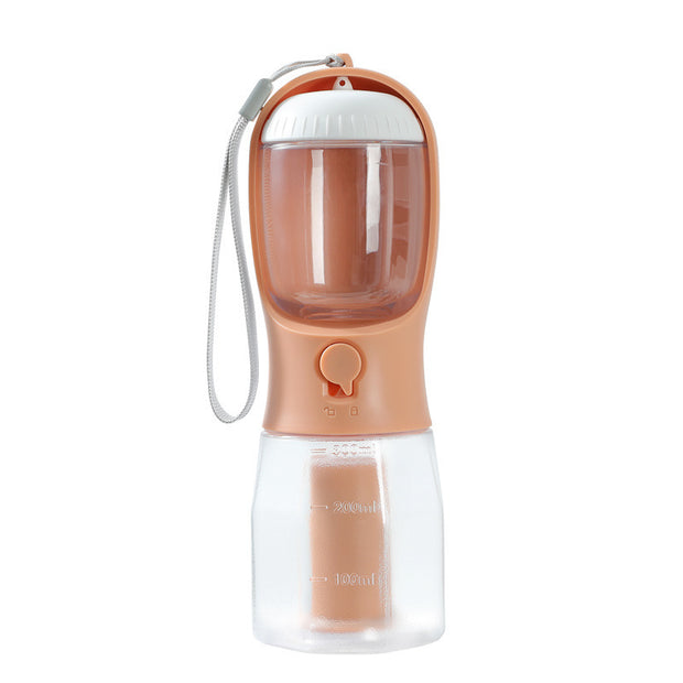 Dog Water Cup 3-in-1 – Water Bottle, Food Container & Waste Bag Dispenser