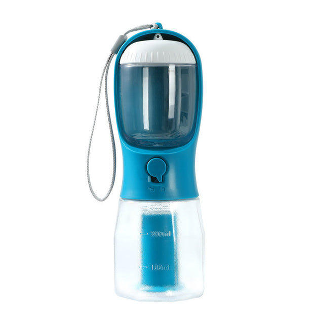 Dog Water Cup 3-in-1 – Water Bottle, Food Container & Waste Bag Dispenser