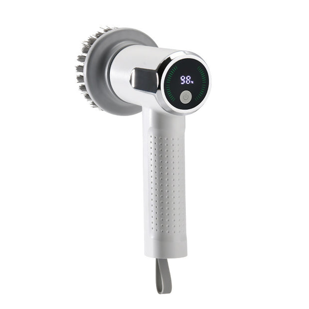Electric Cleaning Brush with Smart Display – Multifunctional & Waterproof