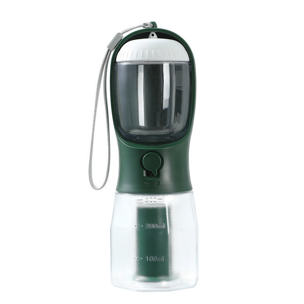 Dog Water Cup 3-in-1 – Water Bottle, Food Container & Waste Bag Dispenser
