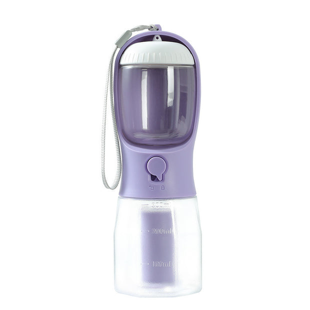 Dog Water Cup 3-in-1 – Water Bottle, Food Container & Waste Bag Dispenser