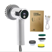 Electric Cleaning Brush with Smart Display – Multifunctional & Waterproof