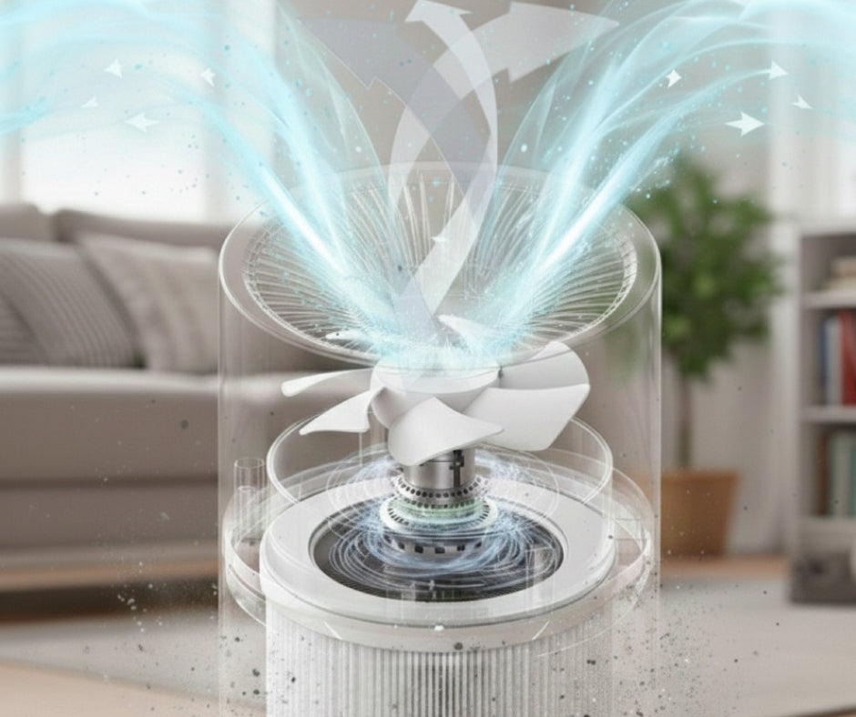 Air Purifier for Home and Car with H13 HEPA Filter, UVC