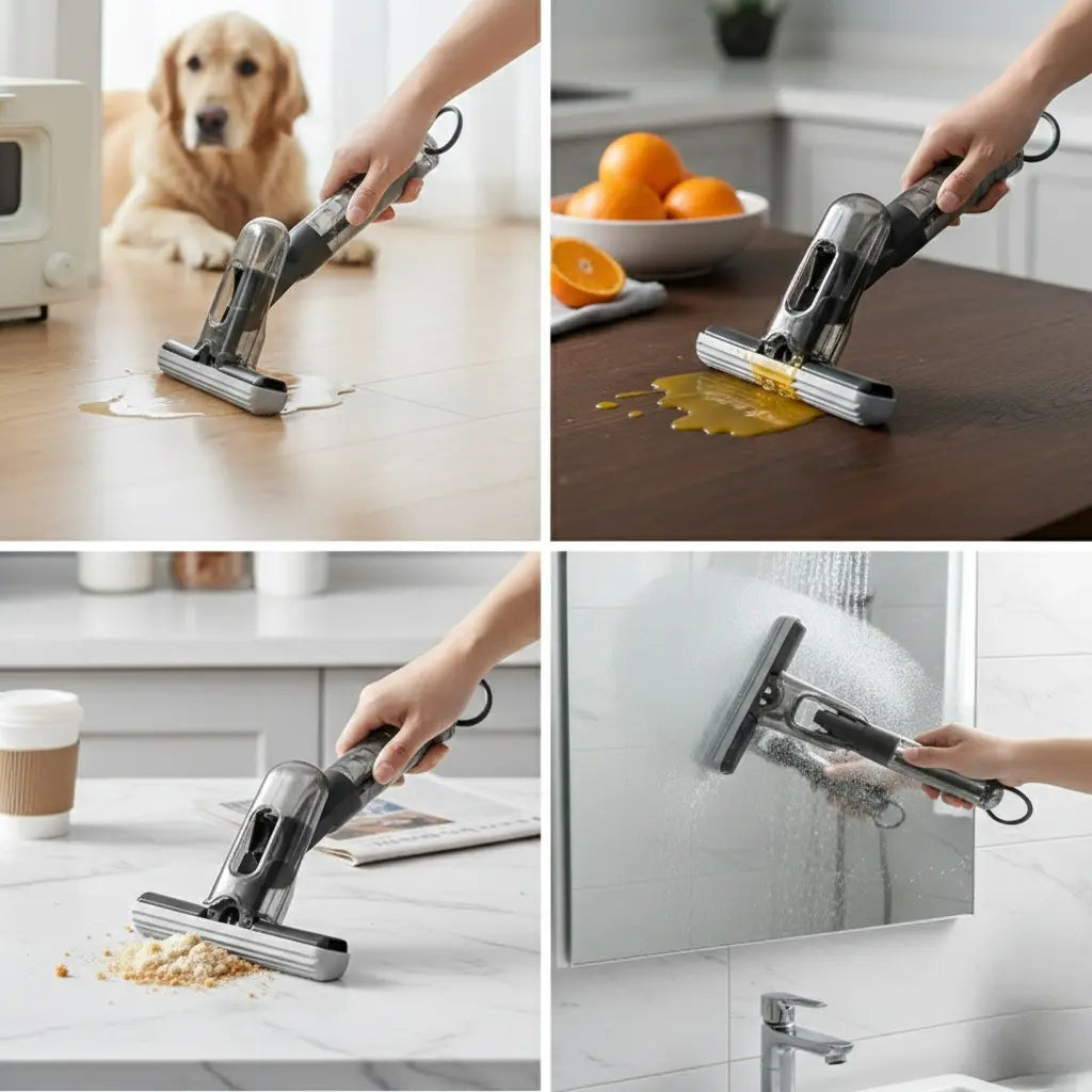 Mini Spray Mop For Bathroom - Kitchens and Table Letshome